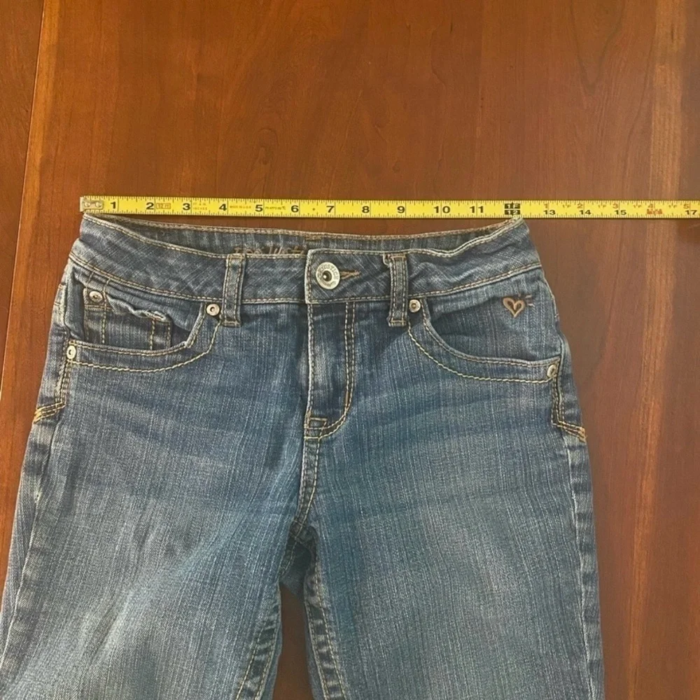 Justice Girls Denim Shorts and Red Jeans Set, 2 pair, Size 12